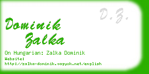 dominik zalka business card